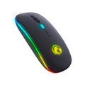 Mouse Bluetooth Sem Fio Dual Mode – LED Recarregável, Compatível com PC e Notebook