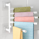 Toalheiro Giratório de Aço Inoxidável – Barra de Parede, Durável e Funcional para Banheiro