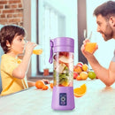 Mini Liquidificador Portátil USB Recarregável – 6 Lâminas para Sucos e Shakes