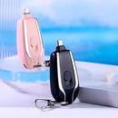 Mini Carregador USB Portátil com Chaveiro – Energia de Emergência Sempre à Mão