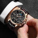 Waterproof Quartz Chronograph Multifunctional Watch