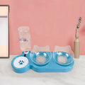Dogmiau 3-in-1 Automatic Cat Feeder – Double Feeder with Water Dispenser and Bowl