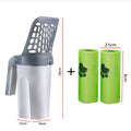 Pá de Limpeza para Gato com Dispenser – Coletor Integrado para Caixa de Areia e Vaso Sanitário Pet