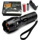 Lanterna Tática X900 – Militar, LED Super Potente, Recarregável e à Prova d’Água