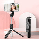 Bastão Selfie 3 em 1 Retrátil Multifuncional – Tripé, Bastão de Selfie e Suporte para Celular