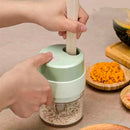 4-in-1 Multifunctional Electric Food Processor – Portable for Vegetables, Fruits, and Quick Meals