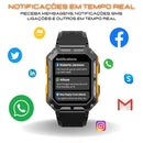 Smartwatch Militar Resistente – Relógio Inteligente com Monitoramento de Saúde e GPS