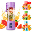 Mini Liquidificador Portátil USB Recarregável – 6 Lâminas para Sucos e Shakes