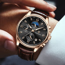 Waterproof Quartz Chronograph Multifunctional Watch