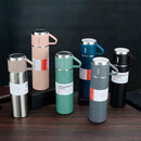 Garrafa Térmica Inox 500ml + 2 Xícaras – Conservação de Temperatura