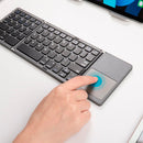 Foldable Wireless Keyboard - Bluetooth Touchpad for Android, iOS, and Windows.