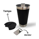Stainless Steel Thermal Mug 473ML with Lid and Bottle Opener