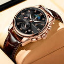 Waterproof Quartz Chronograph Multifunctional Watch