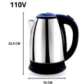 Stainless Steel Electric Kettle 1.8L with Automatic Shut-Off – Powerful, Safe and with Rotating Base (1100W)