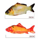 Brinquedo para Gato Recarregável USB – Peixe de Pelúcia com Movimento e Sensor de Toque