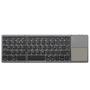 Foldable Wireless Keyboard - Bluetooth Touchpad for Android, iOS, and Windows.