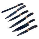 Black 7-Piece Knife Set – Includes Holder and Multi-Purpose Scissors