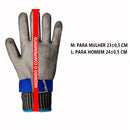 Luva Anticorte de Malha de Aço – Ideal para Corte de Carne e Segurança na Cozinha