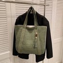 Bolsa Feminina de Palha Trançada para Praia – Design Elegante e Espaçosa para o Verão