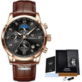 Waterproof Quartz Chronograph Multifunctional Watch