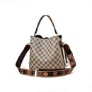 Bolsa Feminina de Ombro Estilo Xadrez Luxo – Design Sofisticado e Acabamento Premium