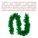 Wired Garland 1.80m – Christmas Ornament for Tree, Wreaths and Christmas Decorations