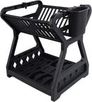 Escorredor de Louça Duplo – Suporte Prático para Pratos, Talheres e Organização da Cozinha