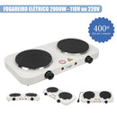 Portable Electric Cooktop Stove with 2 Burners, 2000W
