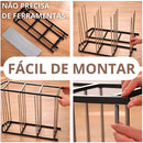 Collapsible Shoe Rack Organizer – 4 Tiers for 8 Pairs of Shoes and Sneakers