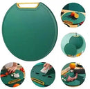 Antibacterial, mildew-proof cutting board with anti-crack handle.