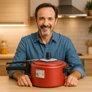 Panela de Pressão 2,5L Antiaderente Colorida – Alumínio com Revestimento Teflon