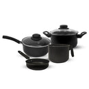 Set of 4 Teflon Paris Non-stick Pans – Glass Lid and Modern Design