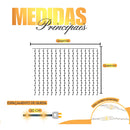 cortina de luz amarela