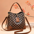 Bolsa Feminina de Ombro Estilo Xadrez Luxo – Design Sofisticado e Acabamento Premium