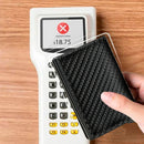Porta-Cartões RFID Anti-Roubo de Fibra de Carbono com Ejeção Automática – Proteção e Design Moderno