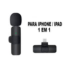 Microfone de Lapela Wireless – Sem Fio, Portátil e Ideal para Gravações Profissionais e Streaming