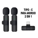 Microfone de Lapela Wireless – Sem Fio, Portátil e Ideal para Gravações Profissionais e Streaming