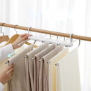 Cabide 6 em 1 para Calças Polihousi – Organização Inteligente e Economia de Espaço no Guarda-Roupa