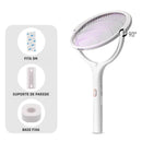 Raquete Elétrica Mata Mosquito Polihousi – Armadilha Potente com Grade Dupla de Proteção