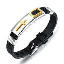 Pulseira Unissex Cruz de Malta em Aço Inoxidável – Design Moderno e Resistente